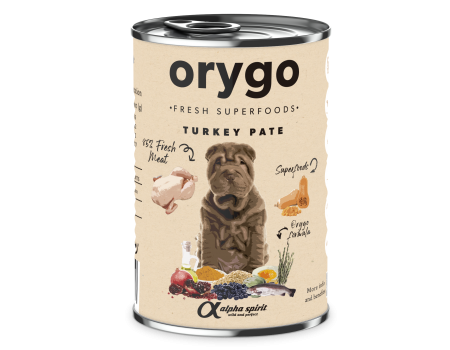 Консерва для собак Orygo TURKEY PUMPKIN Ориго индейка с тыквой, 400 г