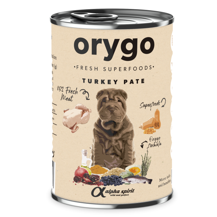 Консерва для собак Orygo TURKEY PUMPKIN Оріго індичка з гарбузом, 400 г