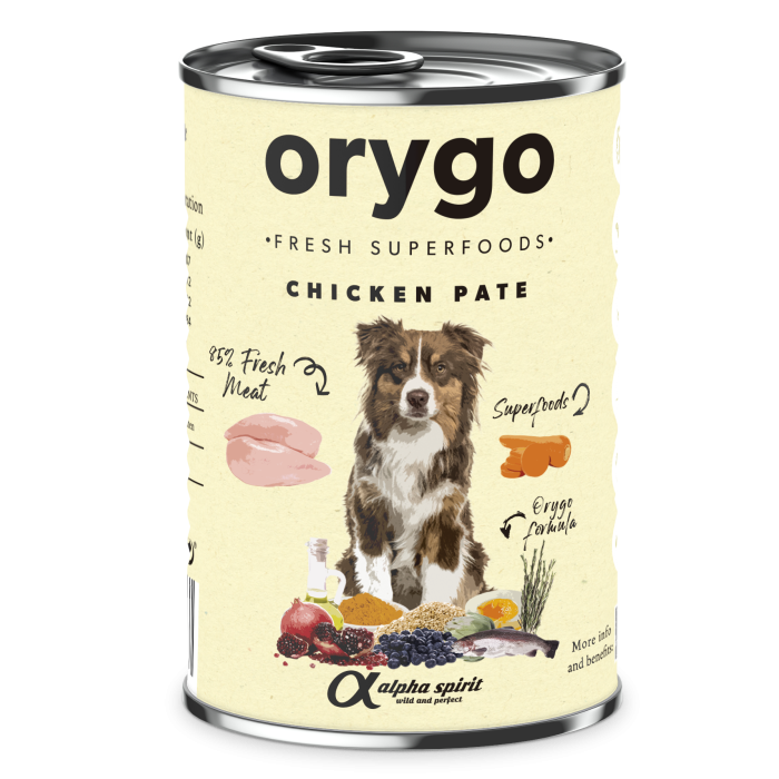 Консерва для собак Orygo CHICKEN CARROT Оріго курка з морквою 400 г