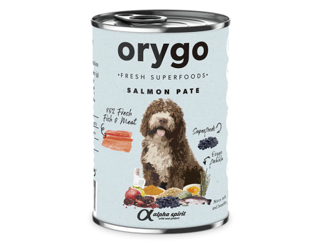 Консерва для собак Orygo SALMON BLUEBERRIES Оріго лосось з чорницею, 400 г