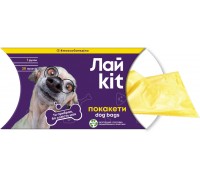 Лайkit пакеты для уборки за животными в картонном боксе, 1*20 шт  желт..