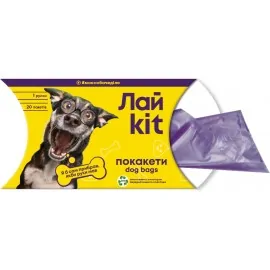 Лайkit пакети для прибирання за тваринами у картонному боксі, 1*20 шт ..