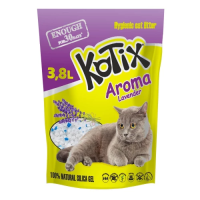 Силикагелевый наполнитель для туалета KOTIX, 3,8 л, с ароматом лаванды