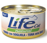  LifeCat Tuna with sole - ЛайфКэт  Дополнительный влажный корм для кош..