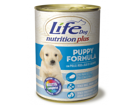 срок до 01.02.2023 // LifeDog Nutrition Plus Puppy ЛайфДог ДелиСнэк - Дополнительный влажный корм для собак, 400г  Для щенков