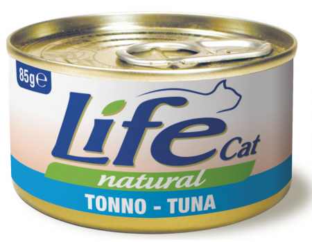 LifeCat Tuna - ЛайфКет Додатковий вологий корм для котів, 85 гр Тунець