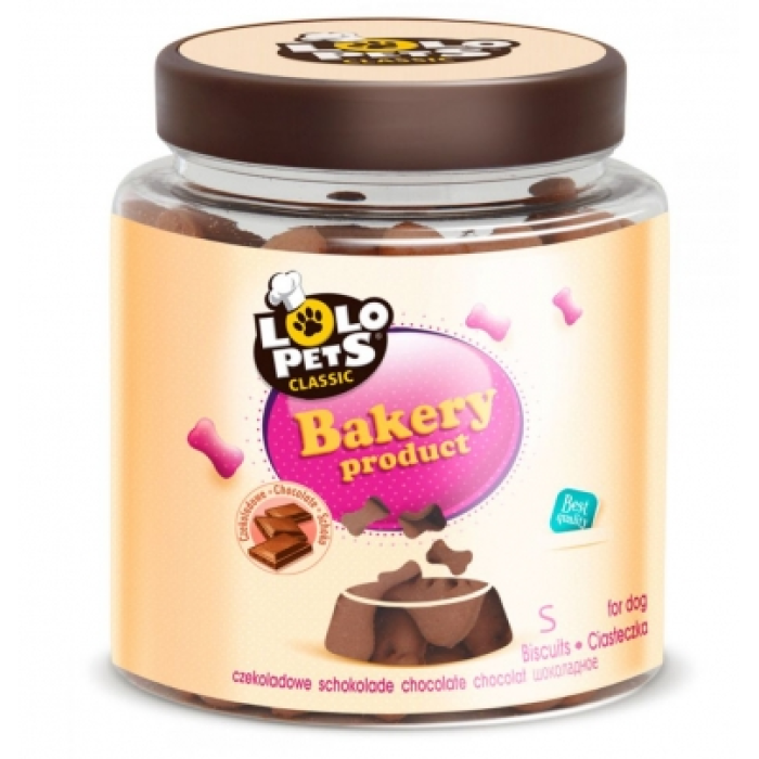 "Lolopets" Classic Bakery M бісквіти для собак зі смаком шоколаду, 210г
