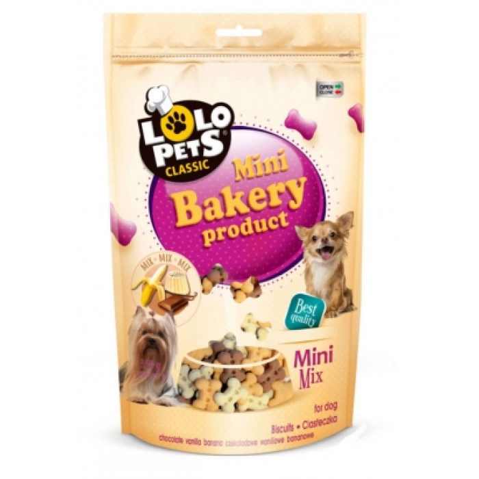 "Lolopets" Classic mini Bakery бісквіти для собак дрібних порід Mini Mix, 350г