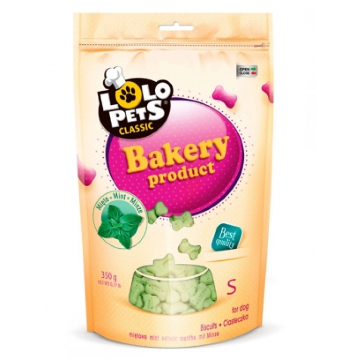  "Lolopets" Classic Mint S мятные бисквиты для собак, 350г