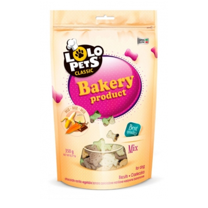 "Lolopets" Classic Bakery M бісквіти для собак Mix, 350г