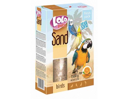"Lolopets" Песок для птиц апельсиновый   1500г  