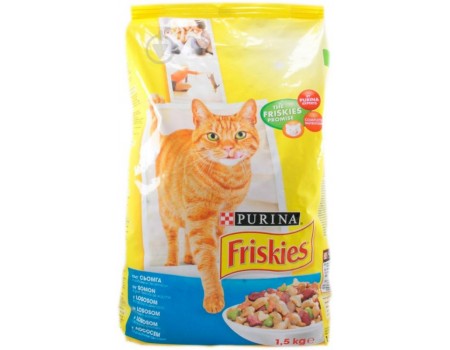 Friskies Indoor сухой корм  для домашних кошек , курица и садовая зелень, 1,5 кг