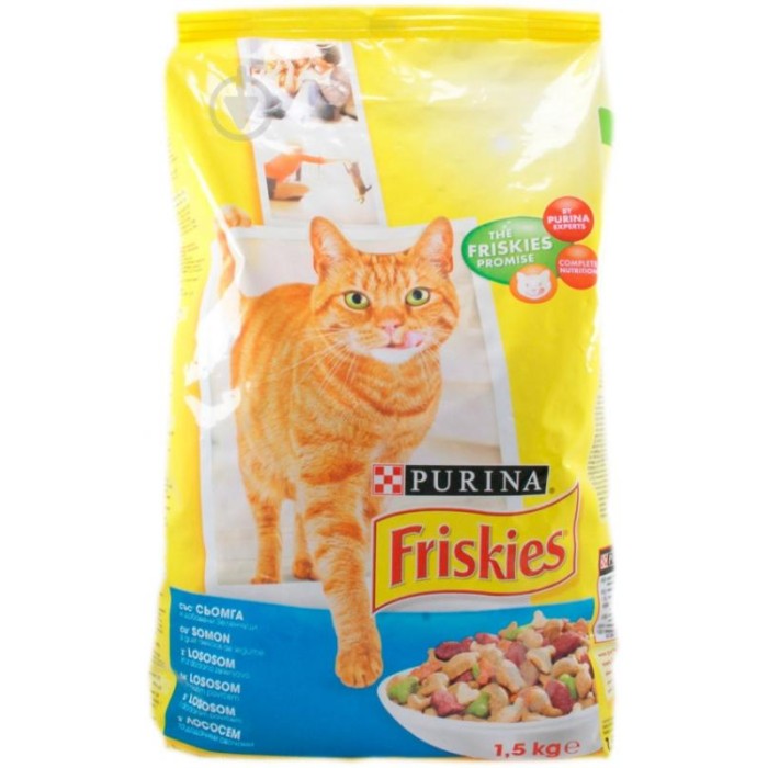 Friskies Indoor сухий корм для домашніх кішок, курка та садова зелень, 1,5 кг