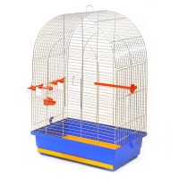 Клетка ЛЮСИ  Лори для средних птиц, оцинкованная 470х300х540