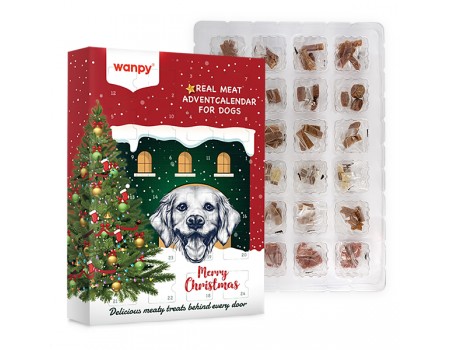 Набір ласощів для собак Wanpy Advent Calendar For Dogs АДВЕНТ КАЛЕНДАР, 0.1 кг., 6 видів ласощів