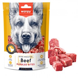 Wanpy Мраморная говядина (Marbled Beef Bites) лакомство для собак 100г..