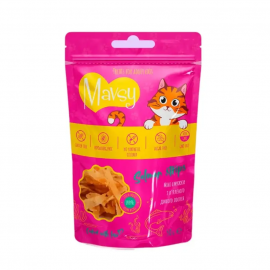 Ласощі для котів Mavsy-Mini Salmon Strips, міні смужки з в'яленого дикого лосося, 50 г