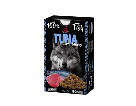 Ласощі для собак Alpha spirit DOG NATURAL SNACK TUNA/ Натурал Снек, тунець, 80 г