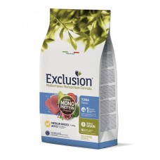 Сухий корм Exclusion Adult Tuna Medium Breed  для дорослих собак середніх порід, з тунцем, 12 кг