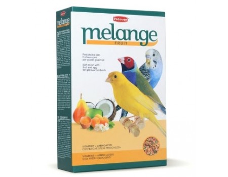 Корм мягкий Padovan Melange Fruit, для зерноедных птиц, Падован Меланж Фрут, 300 г