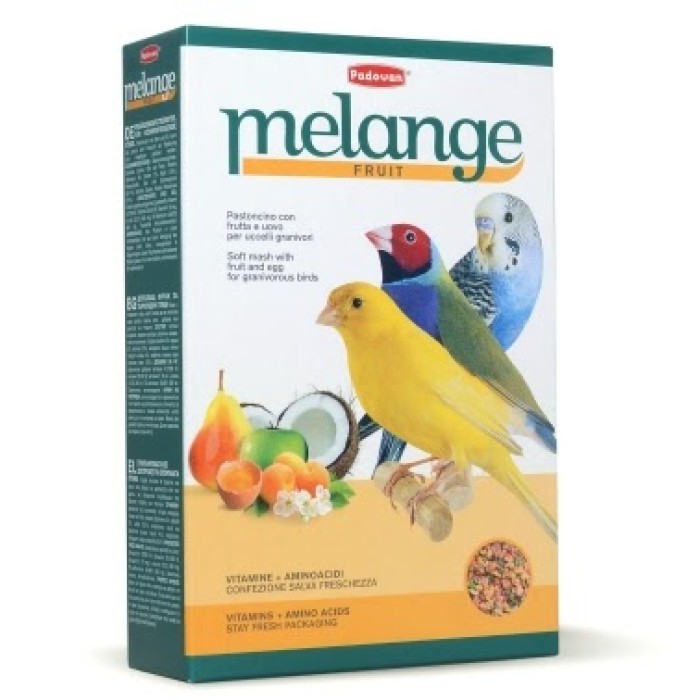 Корм мякий Padovan Melange Fruit, для зерноїдних птахів, Падован Меланж Фрут, 300 г