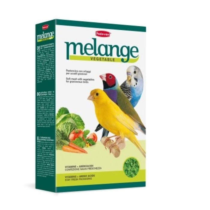Корм м'який Padovan Melange vegetable, для зерноїдних птахів, Падован Меланж Веджетабл, 300 г