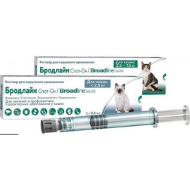 MERIAL Broadline Spot On Cat (Бродлайн Спот-Он) Препарат для лечения и..