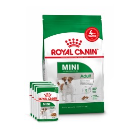 Акция // Сухой корм для взрослых собак ROYAL CANIN MINI ADULT 2кг + 4 ..