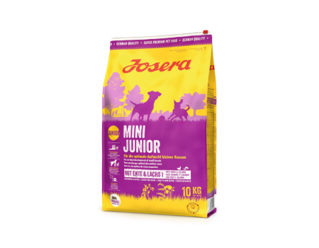 Josera Mini Junior для щенков мини пород с уткой и лососем 10 кг