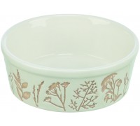 Миска для собак Trixie, керамическая, с растительным текстурным принто..