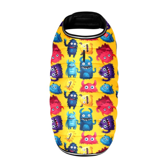 Курточка-накидка для собак WAUDOG Clothes,  "Мохнаті монстри", M, А 37 см, B 52-62 см, С 36-47 см