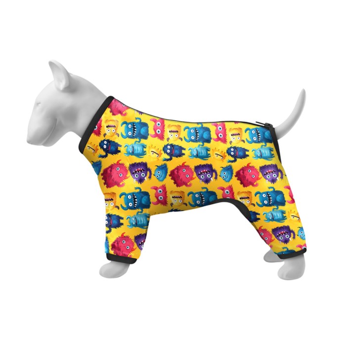 Вітровка для собак WAUDOG Clothes, "Мохнаті монстри", XS22, В 30-34 см, С 19-21 см