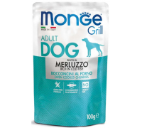 Monge Dog GRILL з тріскою Повнораційний корм для собак Паучі з тріскою..