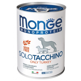 Monge Dog SOLO 100% индейка,  монопротеиновое питание для взрослой соб..