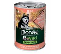 Monge Dog WET BWILD Adult лосось, гарбуз та цукіні, беззернова консерв..