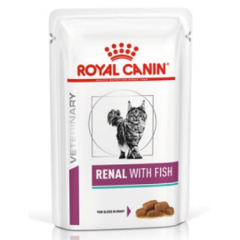 Вологий корм для дорослих котів ROYAL CANIN RENAL FELINE FISH Pouches ..