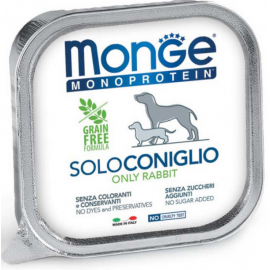 Monge Dog SOLO 100% кролик,  монопротеиновое питание для взрослой соба..