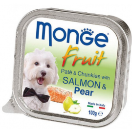 Monge Dog FRUIT лосось з грушею Повнораційний корм для собак Паштет з ..