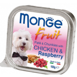 Monge Dog FRUIT курка з малиною Повнораційний корм для собак Паштет з ..