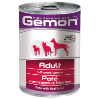 GEMON DOG WET Adult паштет з яловичим рубцем для собак усіх порід, 400г