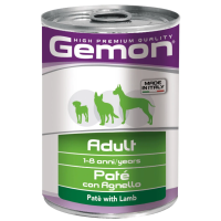 GEMON DOG WET Adult паштет з ягнятком для собак усіх порід, 400г