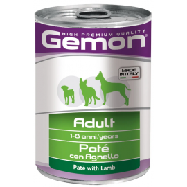 GEMON DOG WET Adult паштет с ягненком для собак  всех пород , 400г..