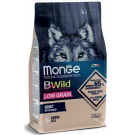 MONGE DOG BWILD LOW GRAIN м'ясо гусака 15кг - збалансований повнорацій..