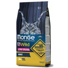 Monge Cat Bwild Low Grain Hare meat Сухой низкозерновой корм из мяса зайца для взрослых кошек, 1,5 кг