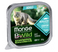 Monge Cat Вwild Grain Free Adult Cod Fish Vegetables Беззерновой паште..