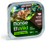 Monge Cat Вwild Grain Free Консервы беззерновые из буйвола с овощами д..