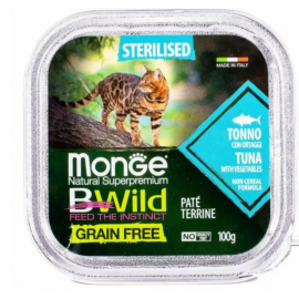 Monge Cat Вwild Grain Free Sterilized Tuna Vegetables Консерва беззерн..