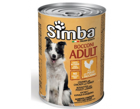 Simba Dog Wet Chicken&Turkey Вологий корм для собак з куркою та індичкою, 415г