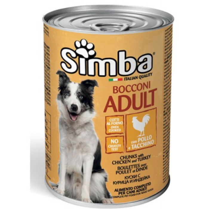 Simba Dog Wet Chicken&Turkey Влажный корм для собак с курицей и индейкой, 415г