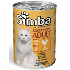 Simba Cat Wet Chicken Вологий корм для кішок з куркою, 415г..